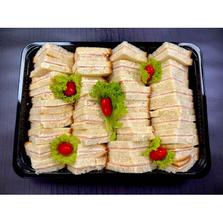 Πιατέλα 36 τμχ μπόμπες mix (γαλοπούλα 18 τμχ + ζαμπόν 18 τμχ)