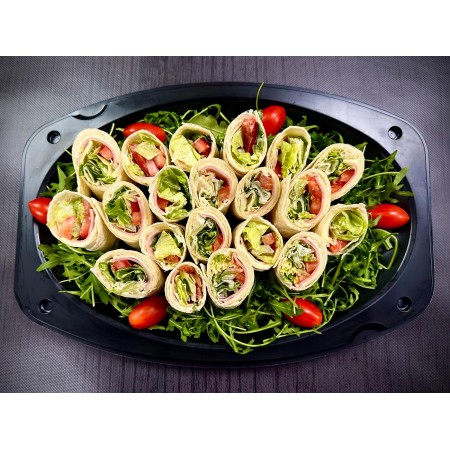 Πιατέλα 20 τμχ τορτίγιες ζαμπόν - τυρί - μαγιονέζα