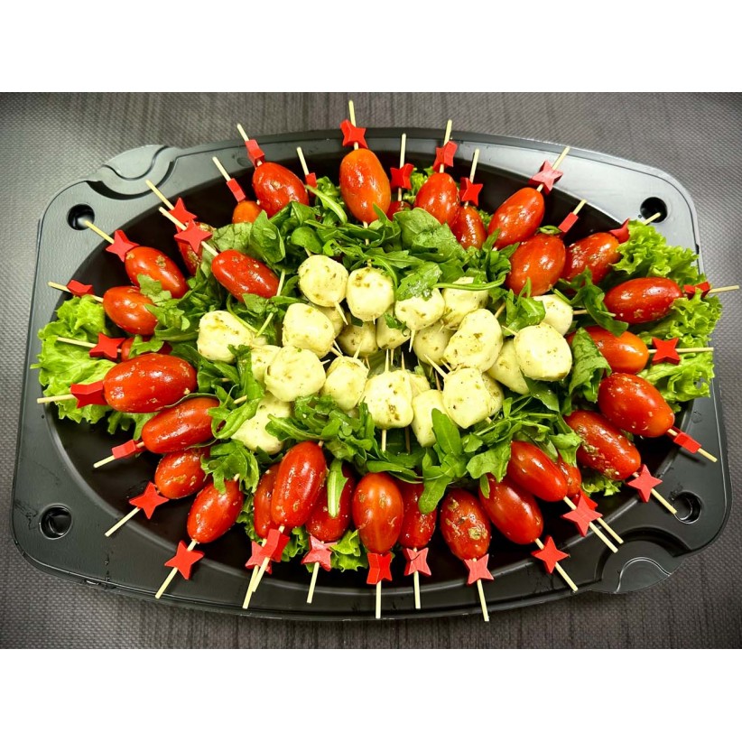 Πιατέλα 30 τμχ mini sticks caprese