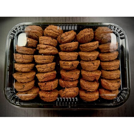 Πιατέλα 35 τμχ μικρά μπισκότα κακάο - choco chips