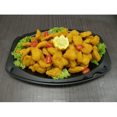 Catering platter of 40 pieces of breaded chicken bites