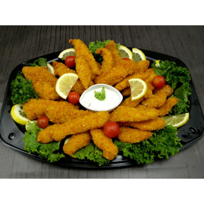 Πιατέλα 20 τμχ crispy chicken strips + dip σως γιαουρτιού