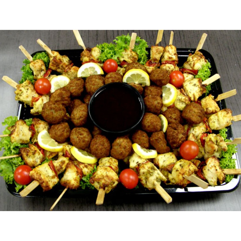 Πιατέλα 60 τμχ mix grill + dip bbq sauce