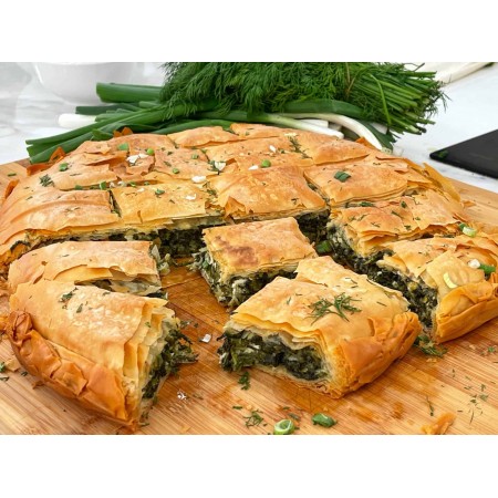 Πιατέλα 24 τμχ νηστίσιμη σπανακόπιτα ταψιού χωριάτικη